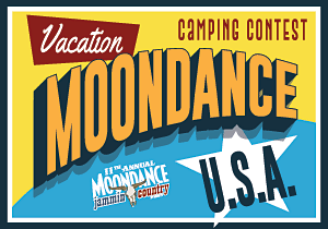 2017 Moondance Jammin Country Fest Camping Contest Theme - "Vacation"